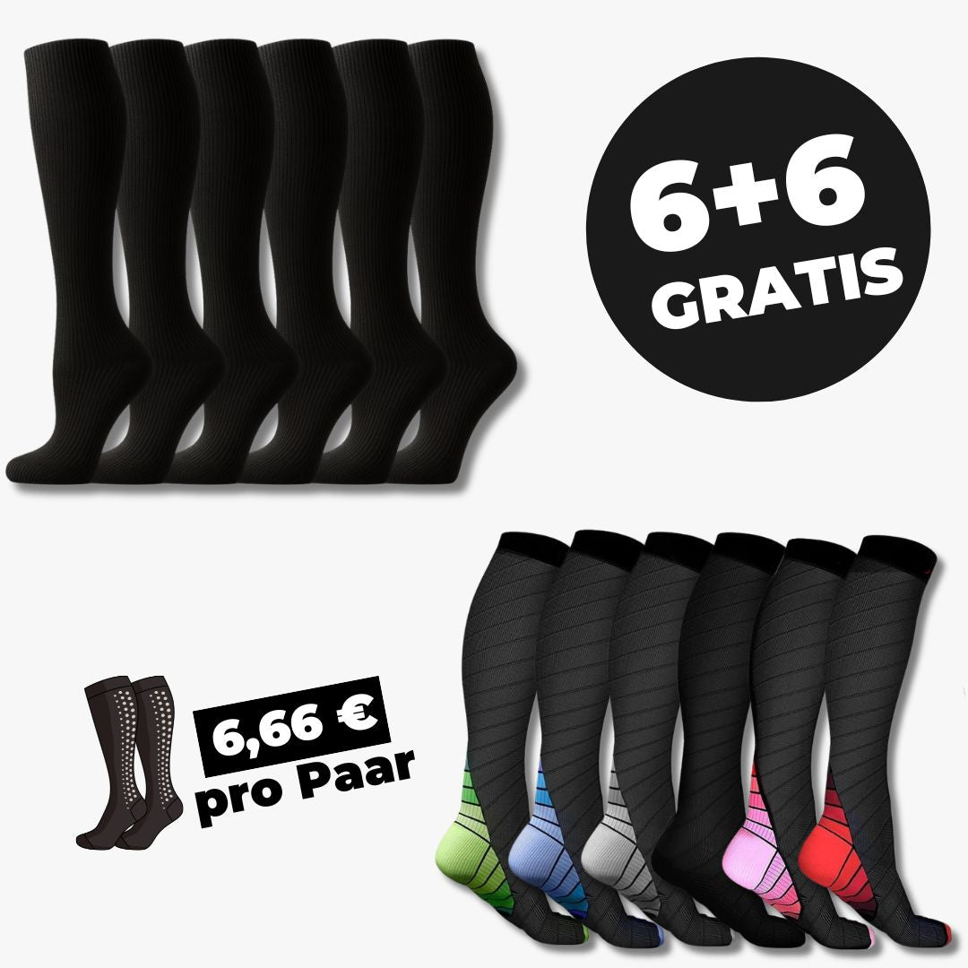 Kompressionsstrümpfe Performance 6+6 GRATIS