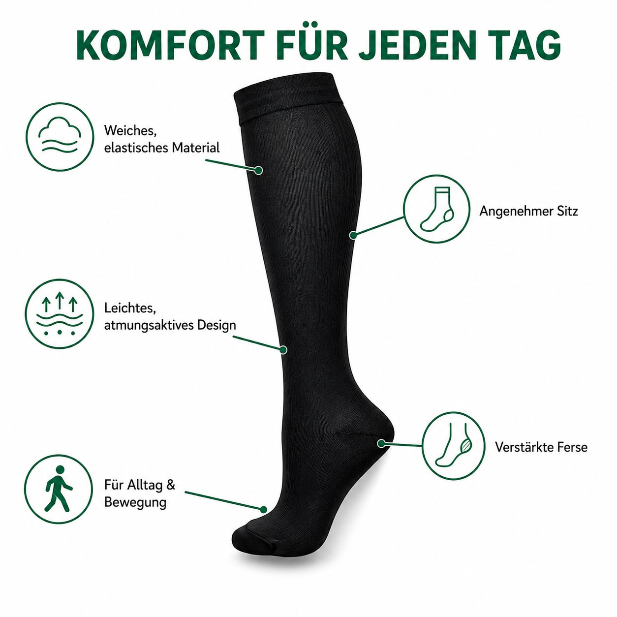 Kompressionsstrümpfe Performance 6+6 GRATIS