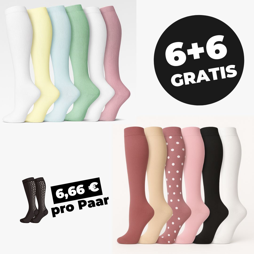 Kompressionsstrümpfe Essential 6+6 GRATIS