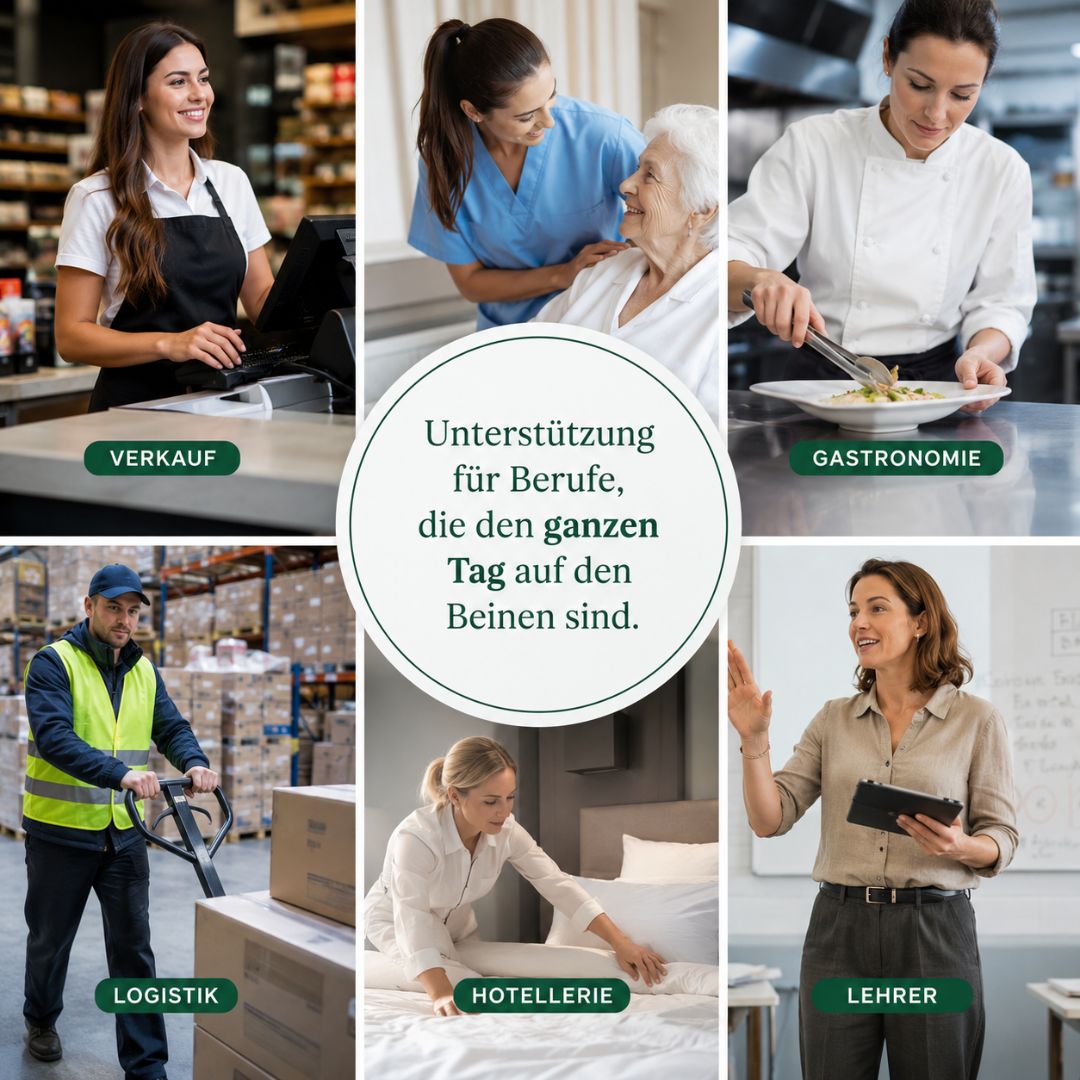 Kompressionsstrümpfe für stehende Berufe