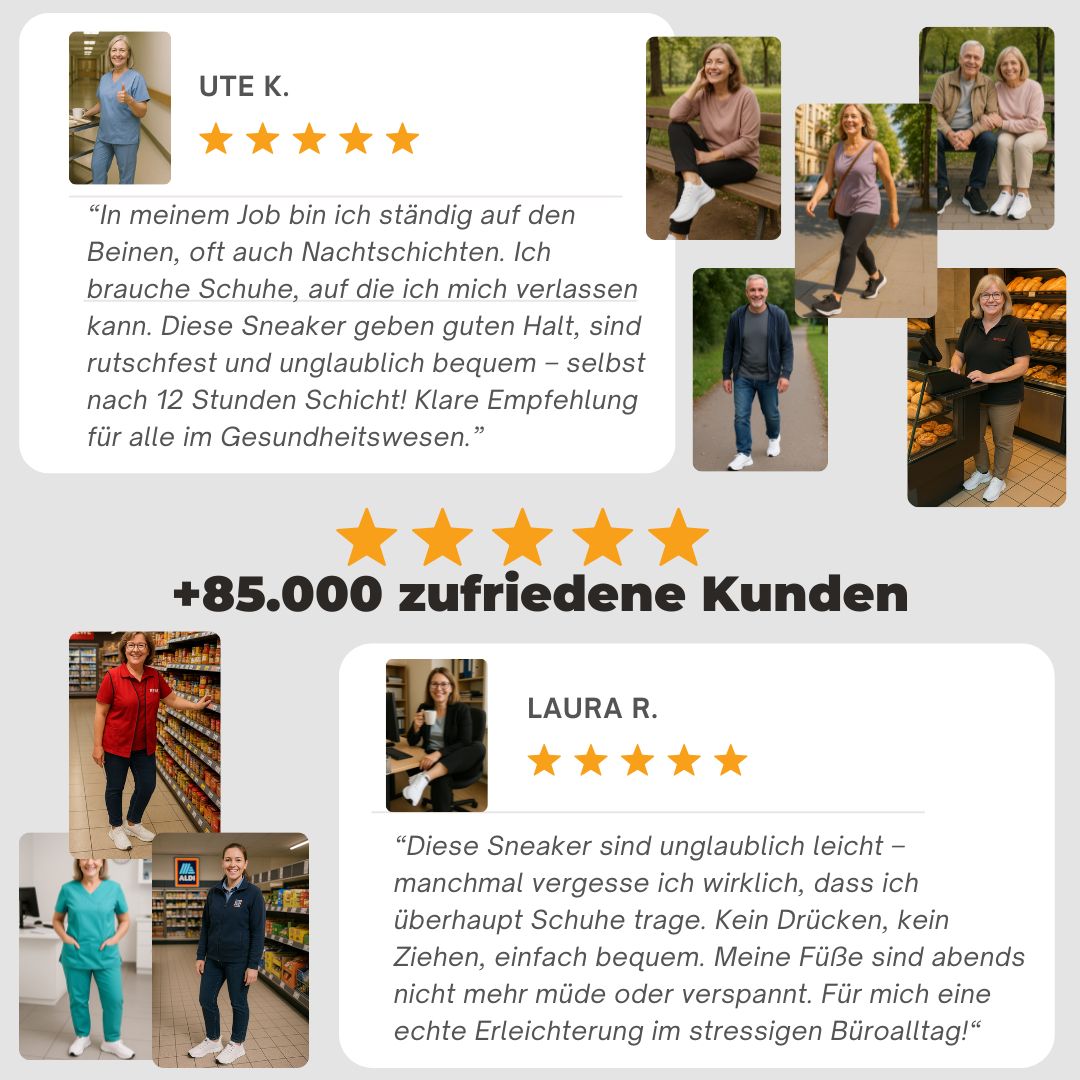 Orthopädische Sneaker O´FAB Motion+ Ideal für Fersensporn