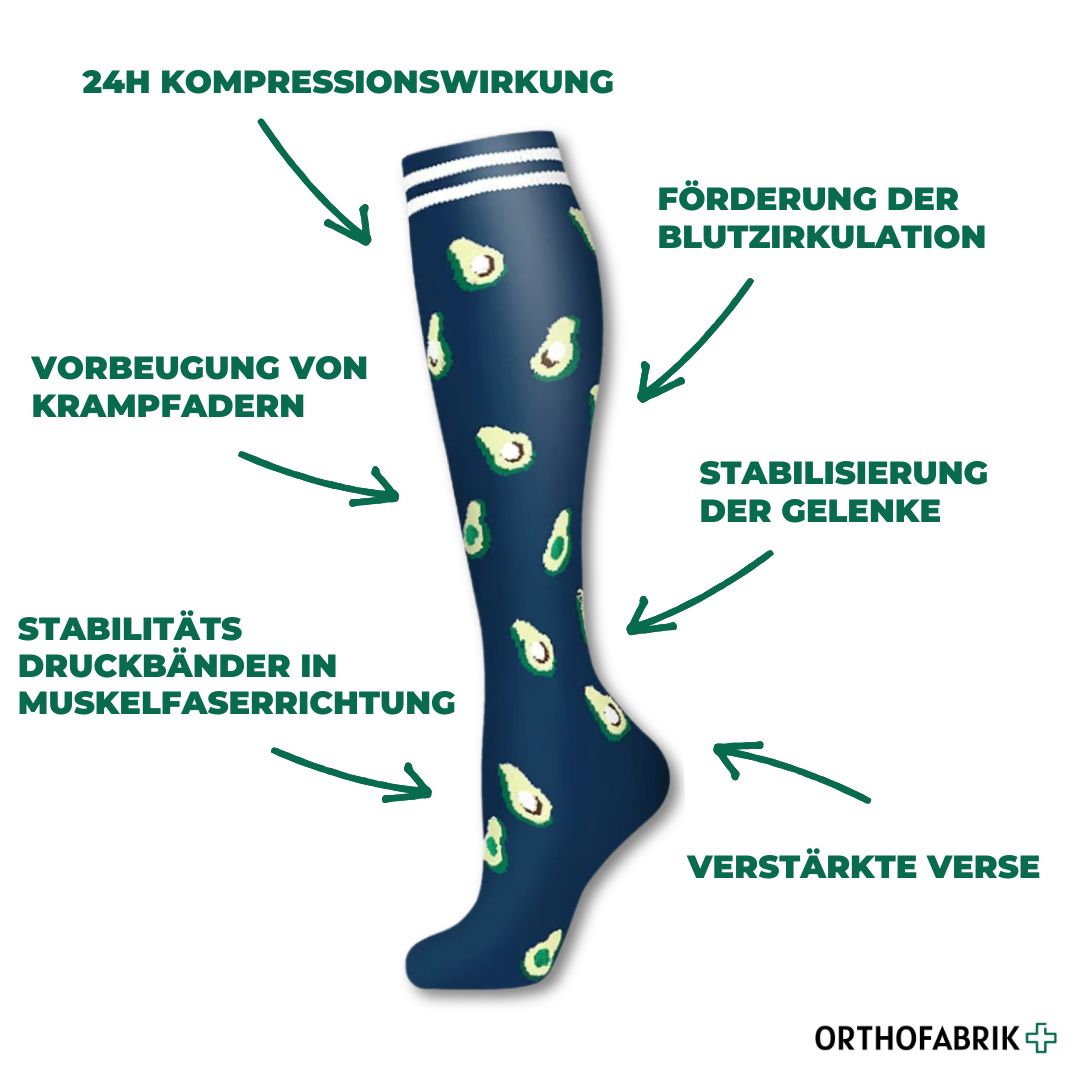 Orthopädische Kompressionsstrümpfe Bunt