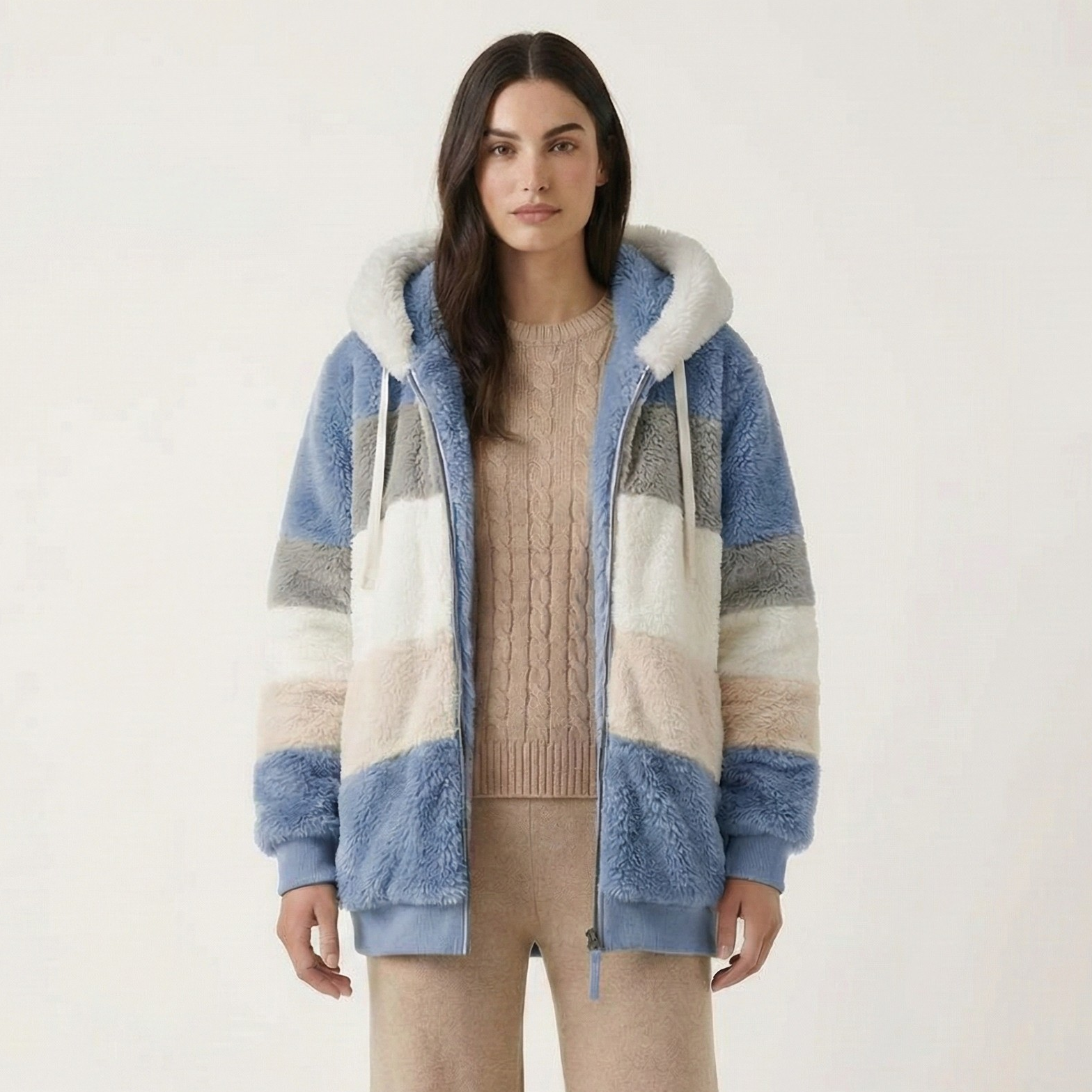 Kuschelweiche Fleece Jacke I Damen