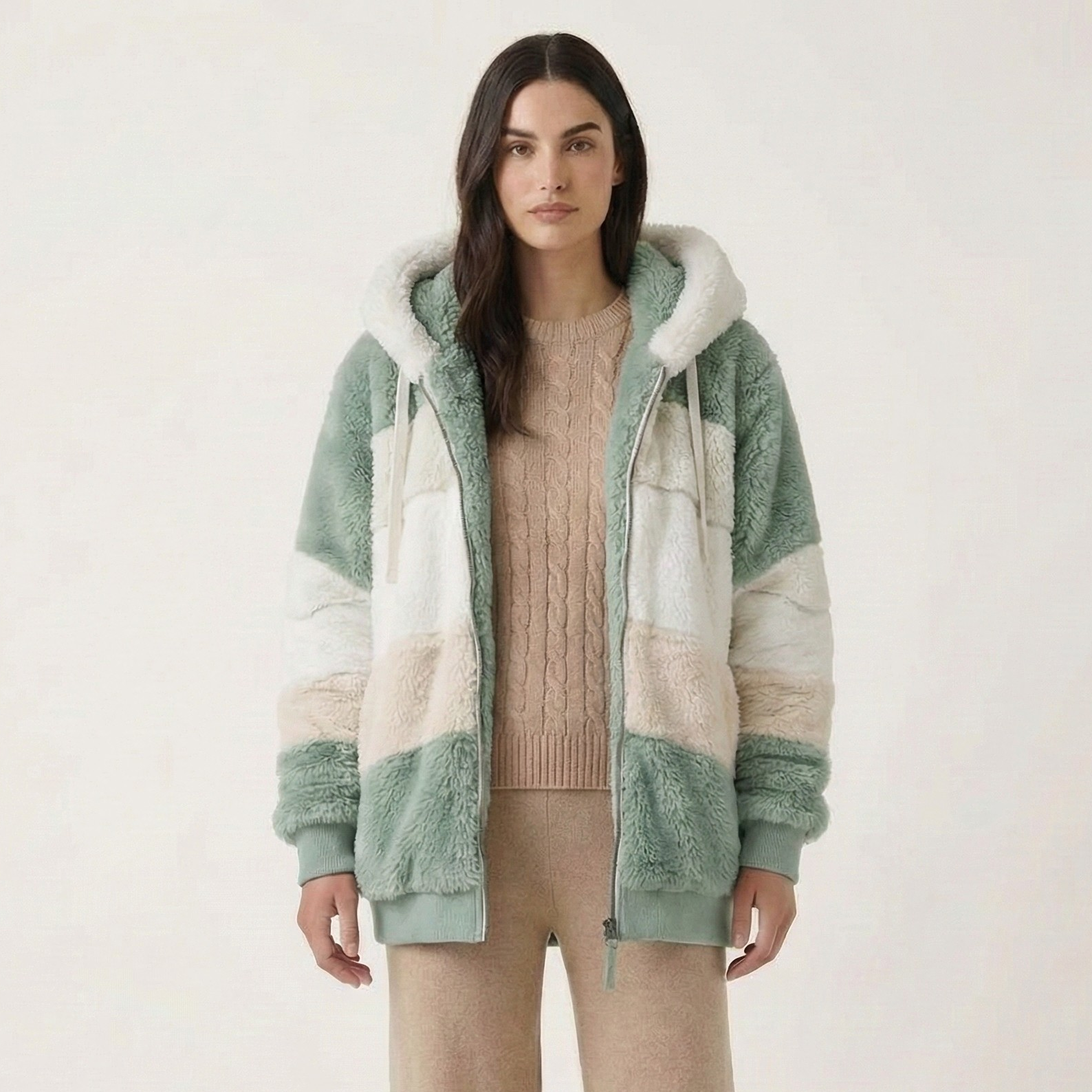 Kuschelweiche Fleece Jacke I Damen