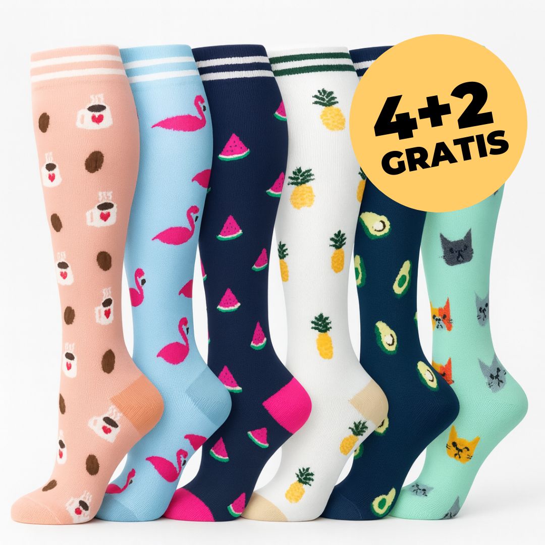 Orthopädische Kompressionsstrümpfe Colorful
