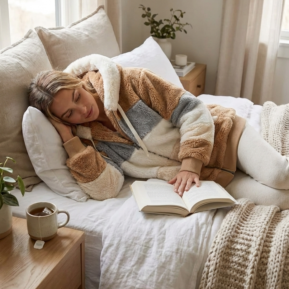 Kuschelweiche Fleece Jacke I Damen