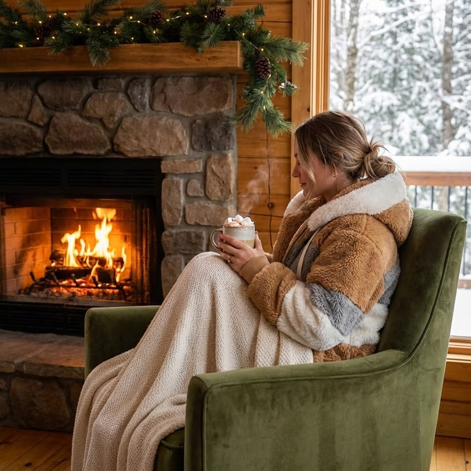 Kuschelweiche Fleece Jacke I Damen