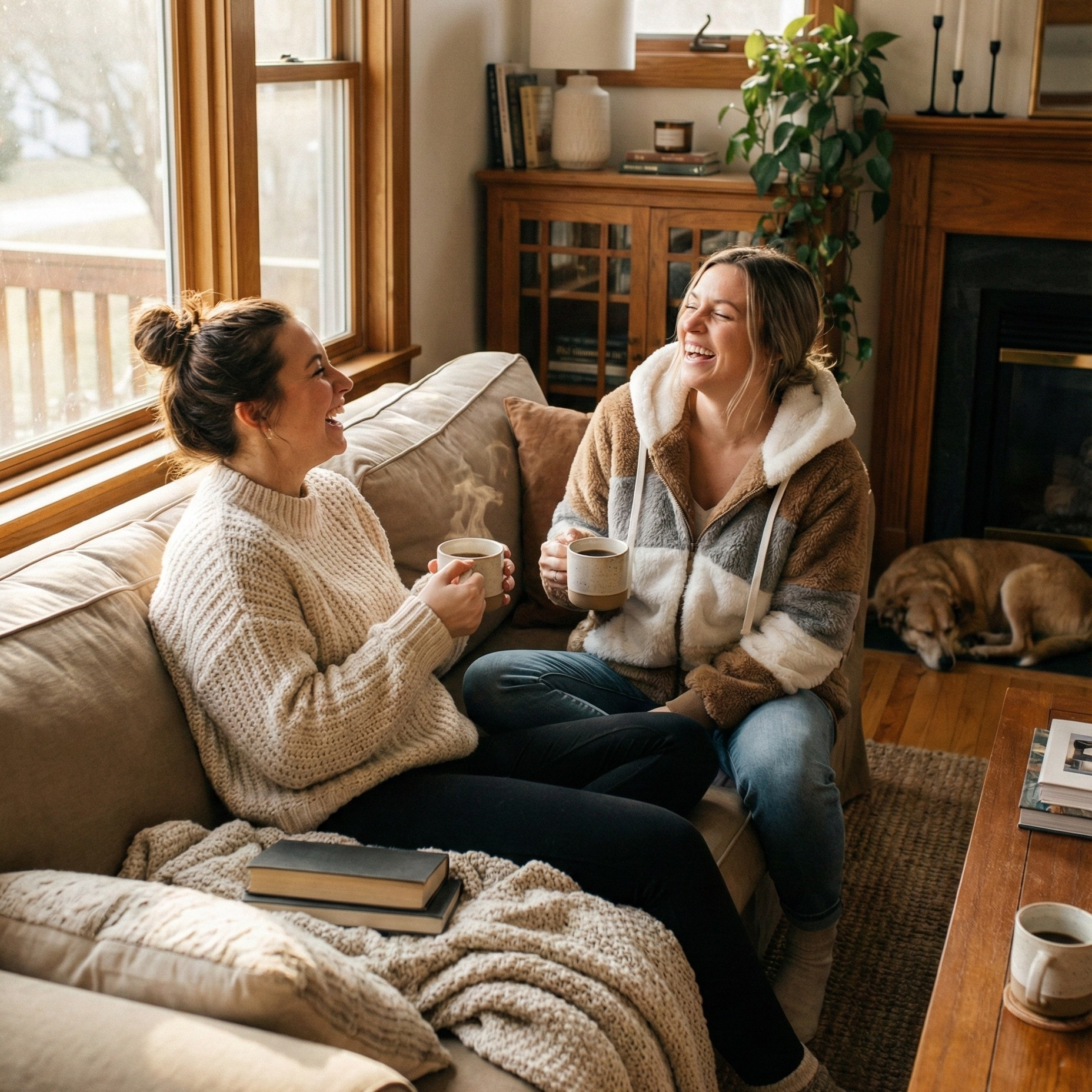 Kuschelweiche Fleece Jacke I Damen