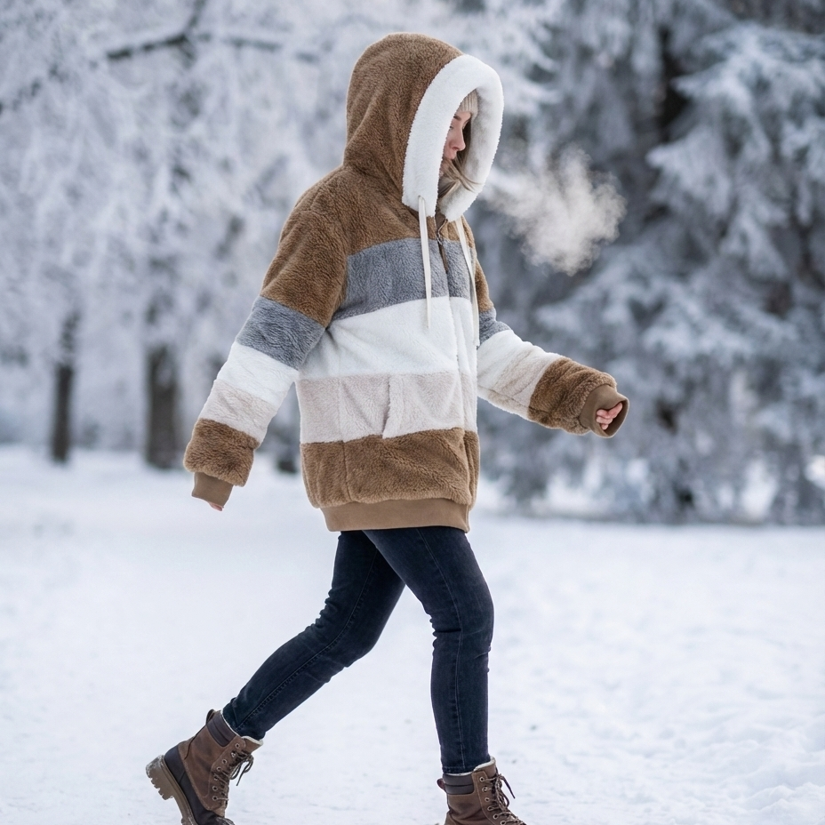 Kuschelweiche Fleece Jacke I Damen