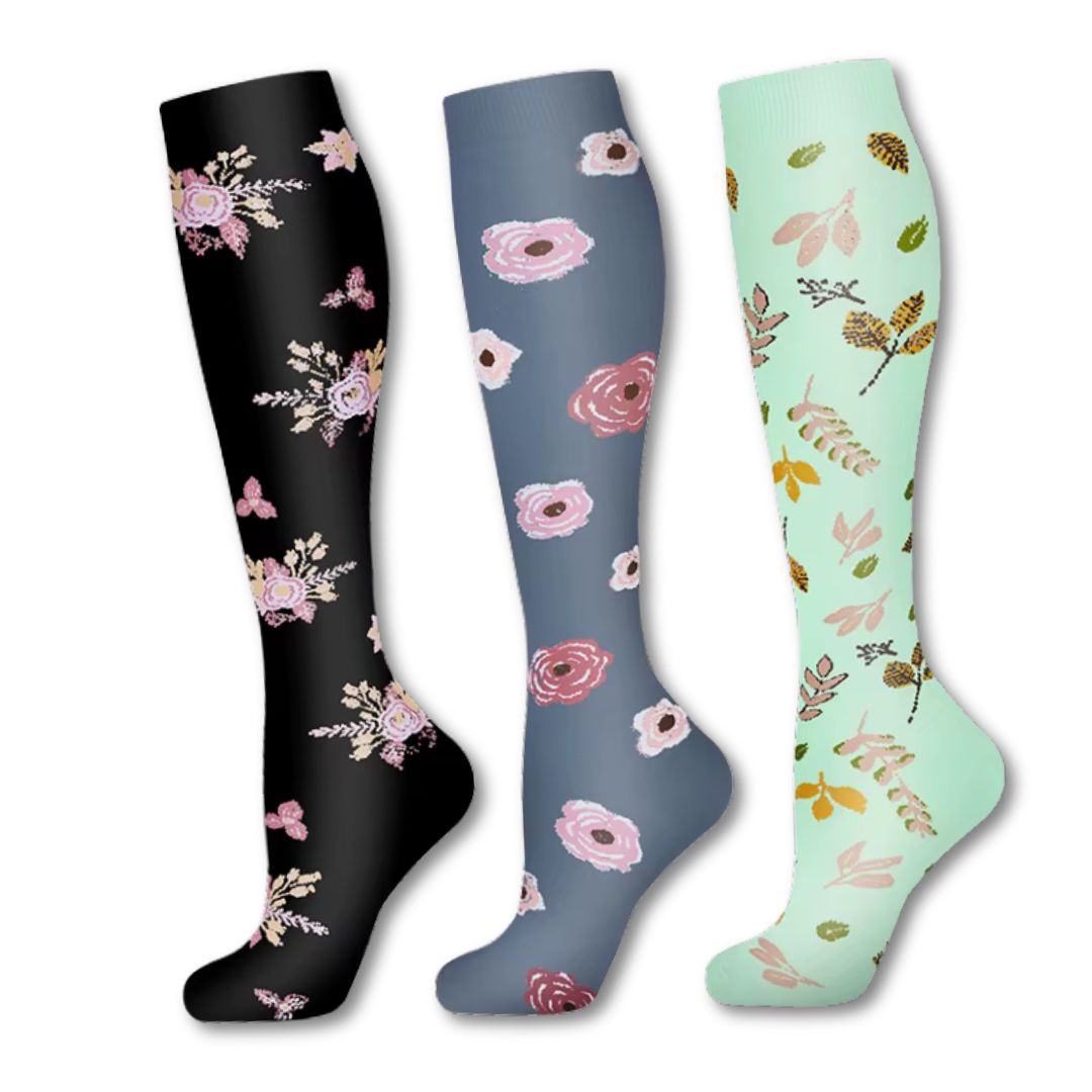 Orthopädische Kompressionsstrümpfe Flower