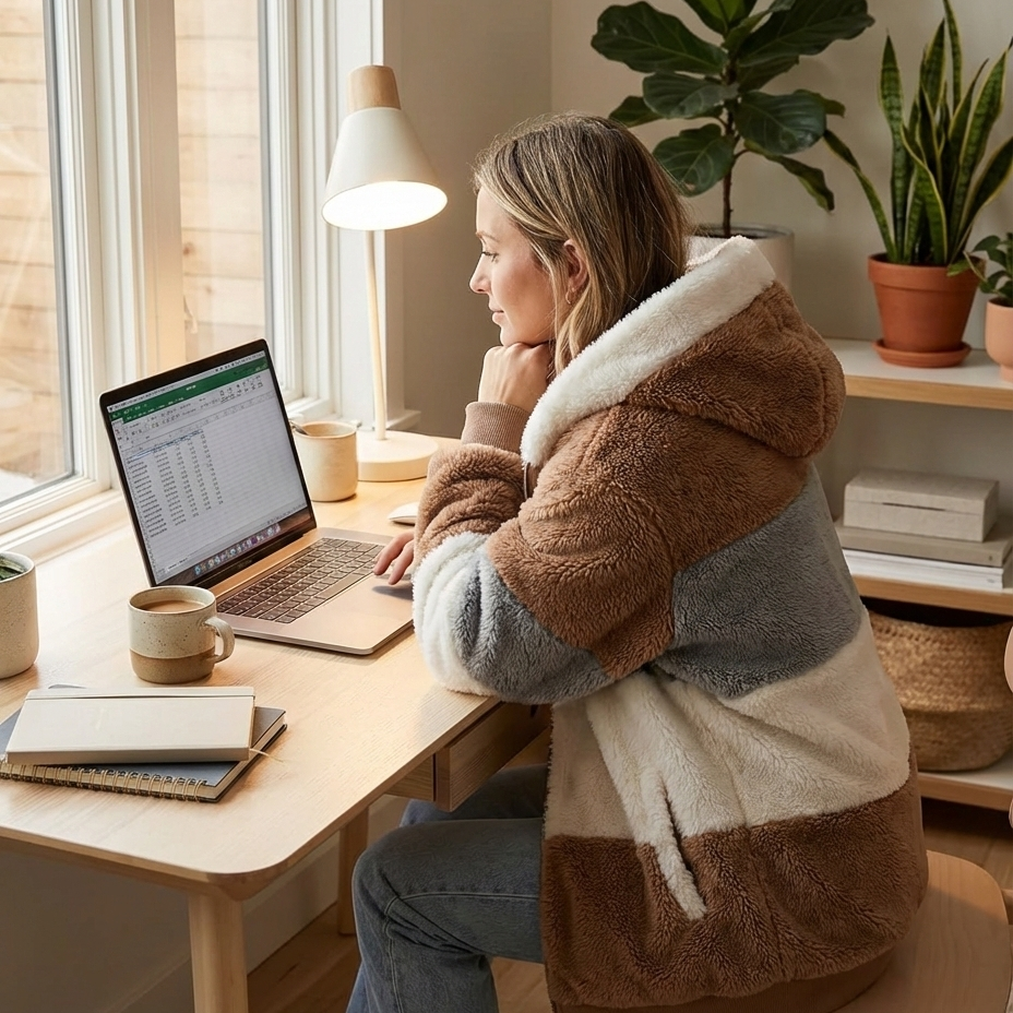 Kuschelweiche Fleece Jacke I Damen