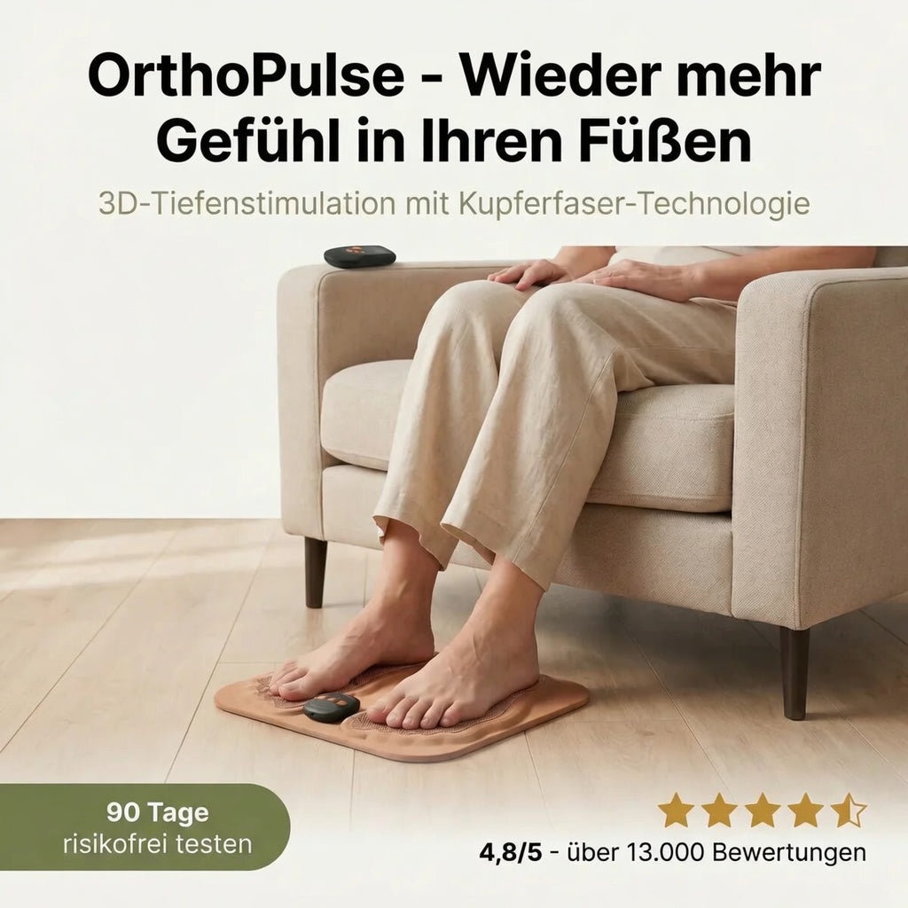 OrthoPulse - Der kabellose Durchblutungsstimulator bei Fußschmerzen & Schwellungen